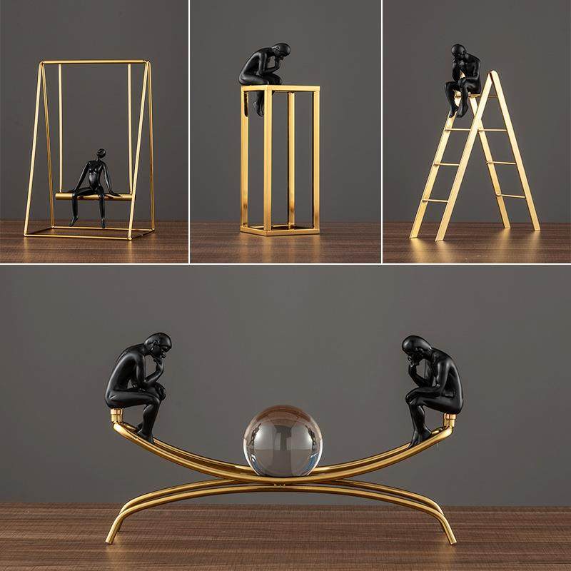 现代创意物摆雕塑件家居品体t1628252操运动员沉思者人轻奢客厅装,家居饰品,装饰摆件,淘宝优惠券,粉丝福利购,淘宝优惠卷