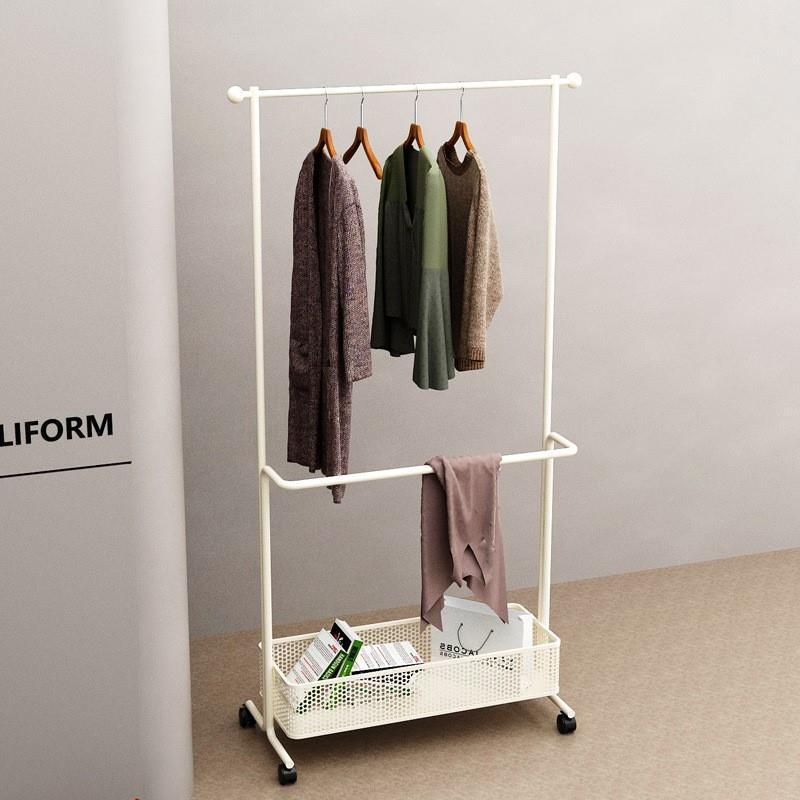 卧衣帽架落地衣帽架F式衣挂衣架可法移动民宿隔夜衣收室纳次净衣