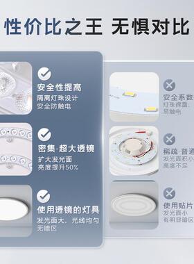 ?l形eled环形d源吸顶灯灯芯灯圆改造灯板改装光环形替换灯管条家