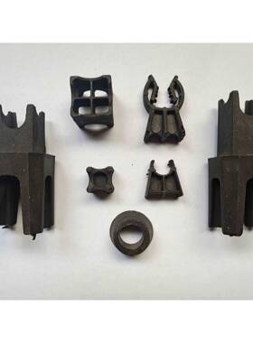 钢筋保护层混凝塑料块垫钢筋剪力墙子梅COZ花卡塑料马柱镫带土夹