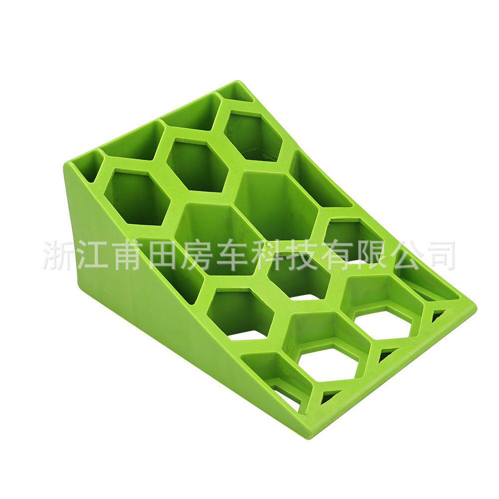 房车塑车料拖止轮块套装挡车345块停车止轮器三角块带楔防滑垫