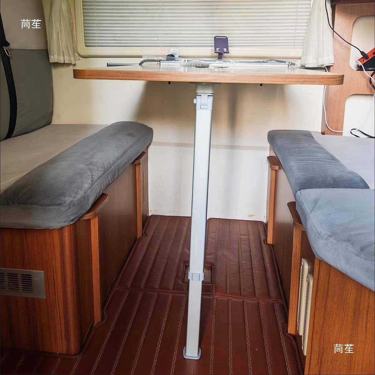 房车商车桌腿游艇改装可拆卸式伸缩腿顶部务可折叠桌升收缩桌腿降