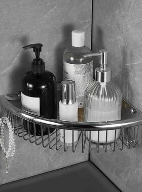 全铜浴转置物室架卫生间墙壁层三角架网篮两置物架TXH角篮收纳架