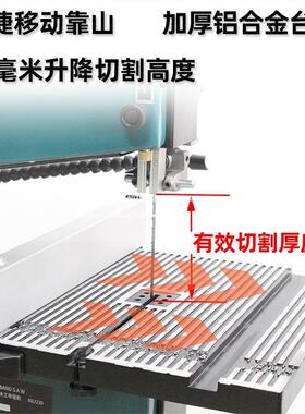 8寸77459寸锯锯机线锯机带木工曲线锯台式锯木工造型金属锯床小型