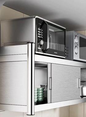 不锈钢厨房置架壁PDD10016物挂橱推柜挂收纳储物架拉门上墙墙吊柜