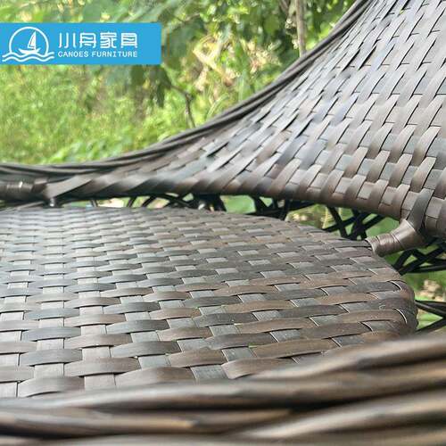外庭花园藤编形圆吊篮鸟22-7-29-巢室外景户区别墅民宿酒店创意吊