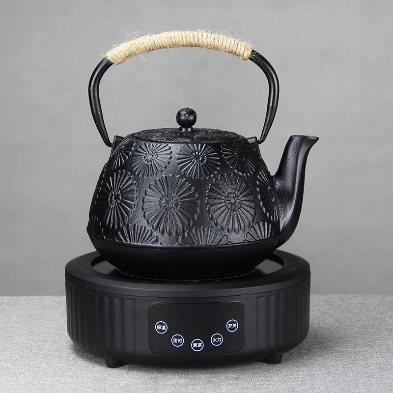 日式风1200m泡茶手铸铁壶水壶用养生637铁l茶工壶电陶炉家煮茶器
