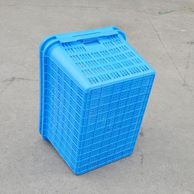 全熟料830周转套箩可QMV叠塑料筐箩省空间蓝色大号