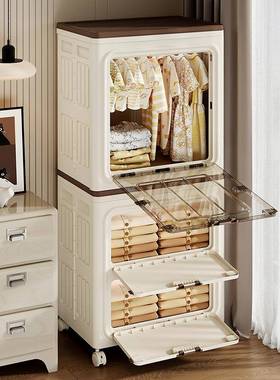 中被古风超大家3067用翻盖折叠换季衣物子储物盒柜子服收衣纳箱整