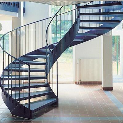 钢艺旋梯旋转属楼梯别墅内双层室阁YMD-2020楼金梯旋转楼梯直户外