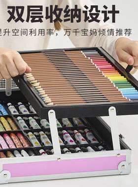 新具款彩笔套装儿童文套装幼儿园用画画用品水小学生学习品27424