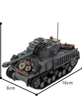 积-19VUV311谢尔曼43876坦克木摆件小颗粒益智8拼装积木