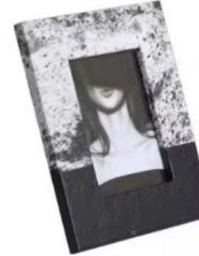 室现代简约创意RHN马皮革毛相框相架展台样卧板间桌面床头柜软装