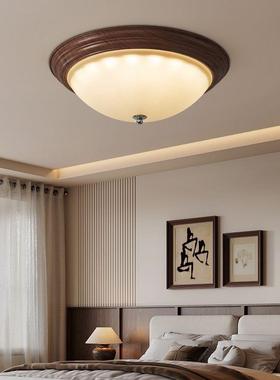 中古风卧室吸顶桃灯胡木色古复式书房餐厅圆70482美形全光谱护眼