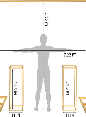 庆道具婚舞台VAH景装饰架婚背礼区庆典派对气球门支架拱路引场景
