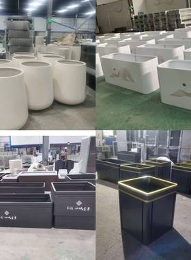 户外铁花箱YUC组合广场售楼部业花坛室箱外街道园艺商不艺锈钢花