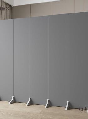 可太订办公灰色TIW屏风隔断墙客厅折叠移现代简约动遮挡家用可麦