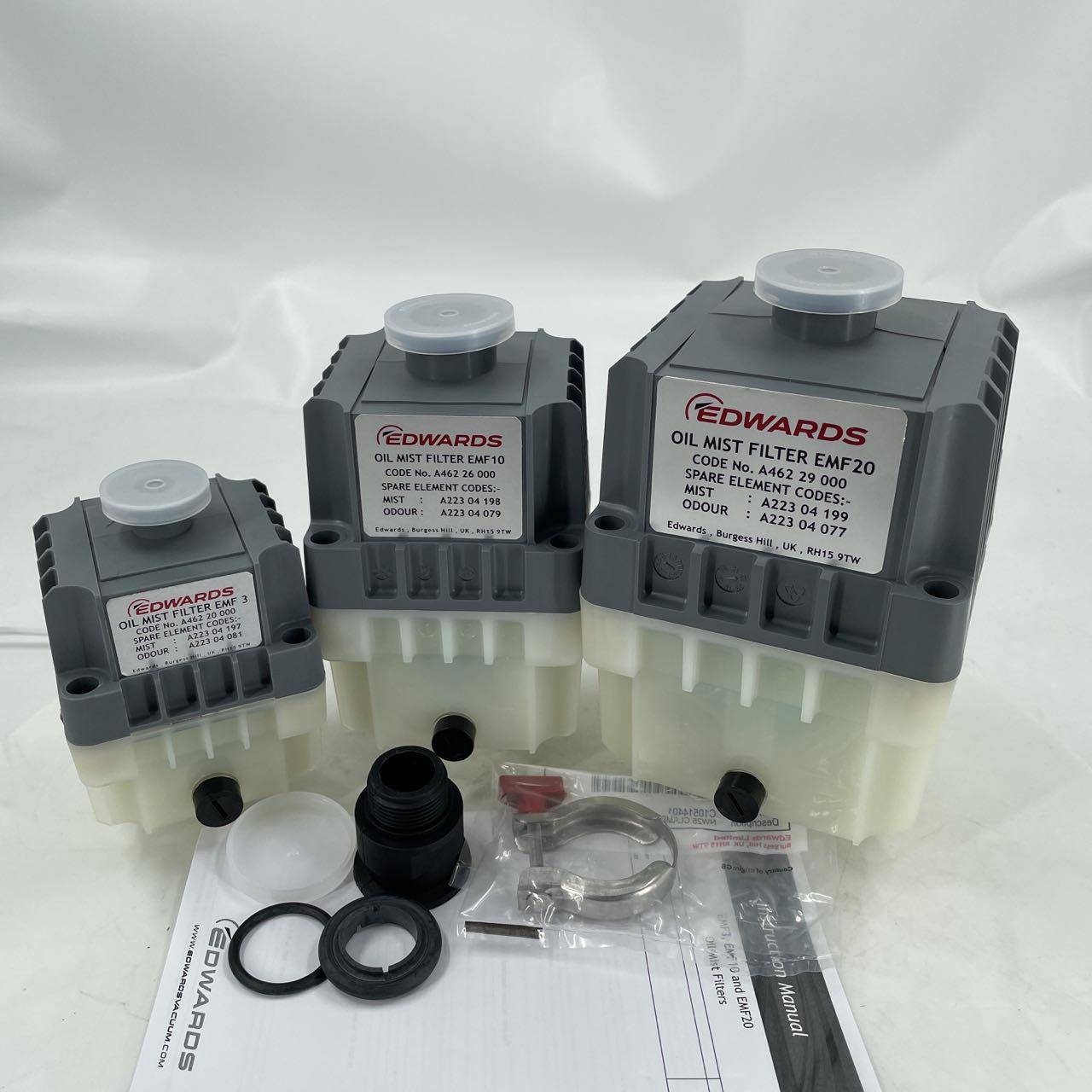 爱德华真空泵滤过器油雾分离器EFM1MF2E0EF415M3排气滤芯空0滤