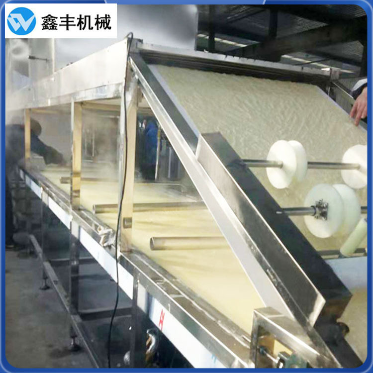 数控腐竹油皮机器设备 智能腐竹机生产线  揭皮技术现场教学