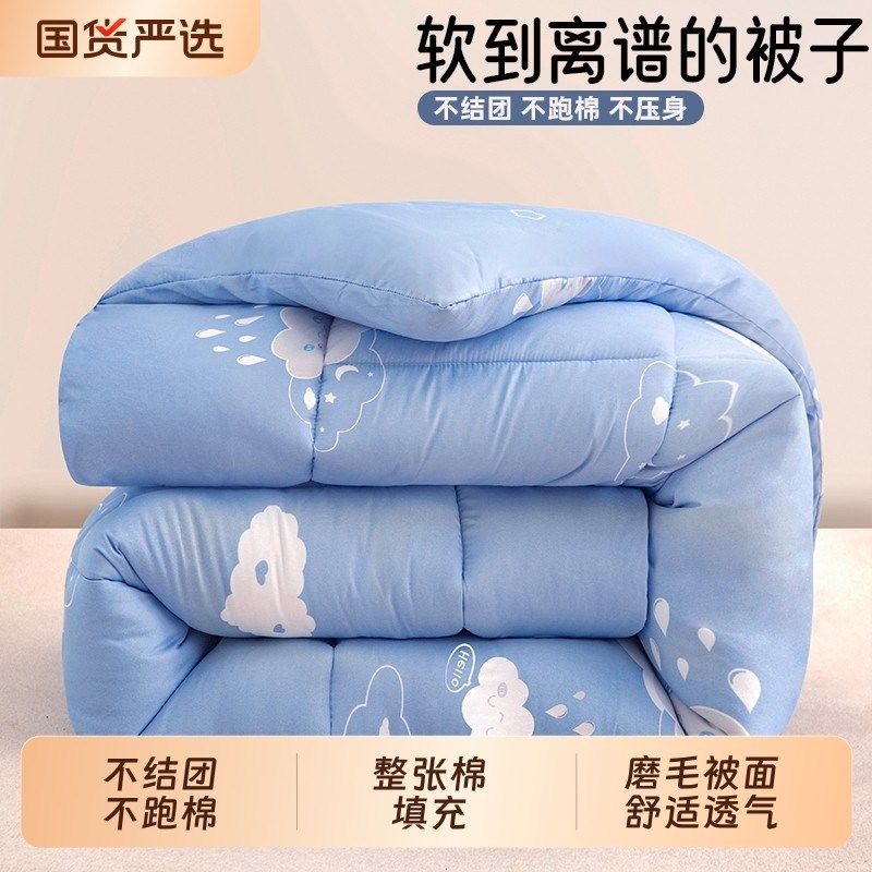 棉被加厚十斤冬被芯学生宿舍四季被保暖被春秋被空调被子双人秋冬,床上用品,化纤被,淘宝优惠券,粉丝福利购,淘宝优惠卷