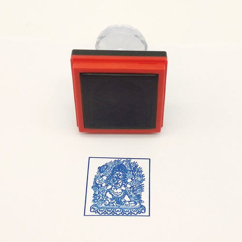 六臂大黑天印十万加行自动出油光敏印章定制印出尺寸4厘米可定做