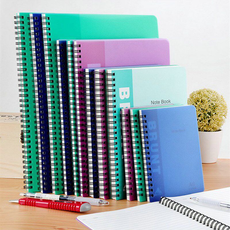 PP封面a4笔记本a5活页本可拆卸b5双线圈本加大号加厚记账手账本子