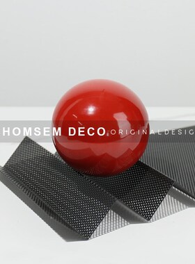 从上创意客厅茶几金属几何球托盘简约现代售楼处桌面摆件玄关装饰