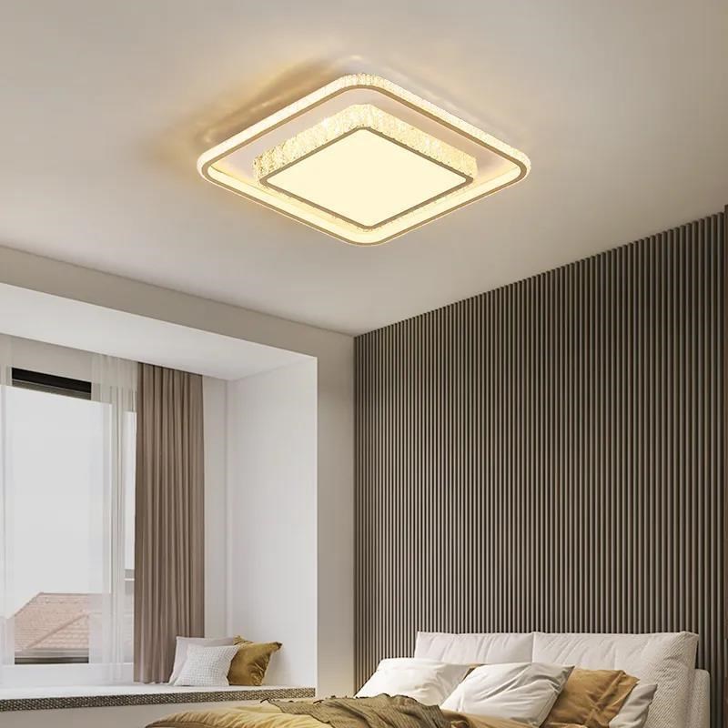 led吸顶灯简约现代客厅灯2023新款水晶灯全屋组合套餐灯具