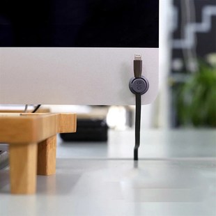 圆形底座套餐 数据线电线磁吸理线器固定器桌面固线夹充电线收纳