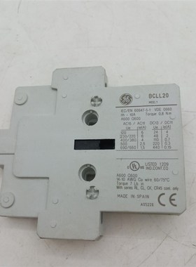 GE接触器辅助触点 BCLL20 D54