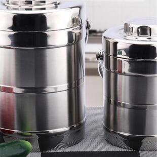 G保长温班饭盒宿舍不锈钢空三层学生便当盒超301保温桶上大量容再