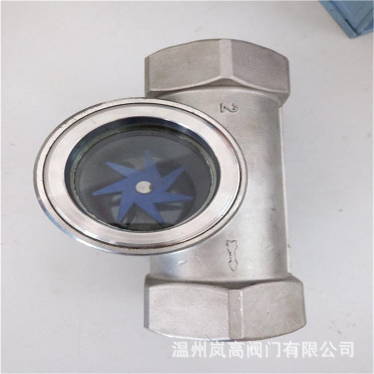 工业体专用 管道视镜 不锈钢材质 偏心叶轮视镜 内螺纹连接 DN65
