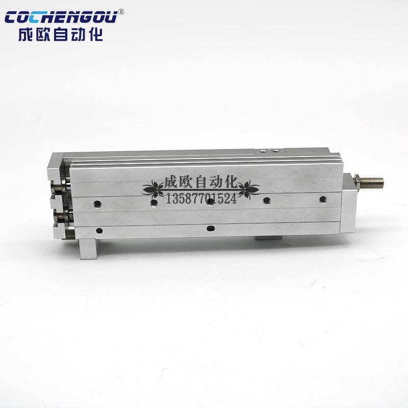 亚德客型轴型0精密滑台气缸HLQ16X10X2X30X40HLQX50S/双S/AFHALQ