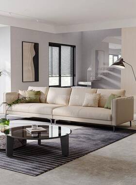 纳轻奢简约现代米免KJB11洗科技布沙小发户型客厅排组合直公寓布