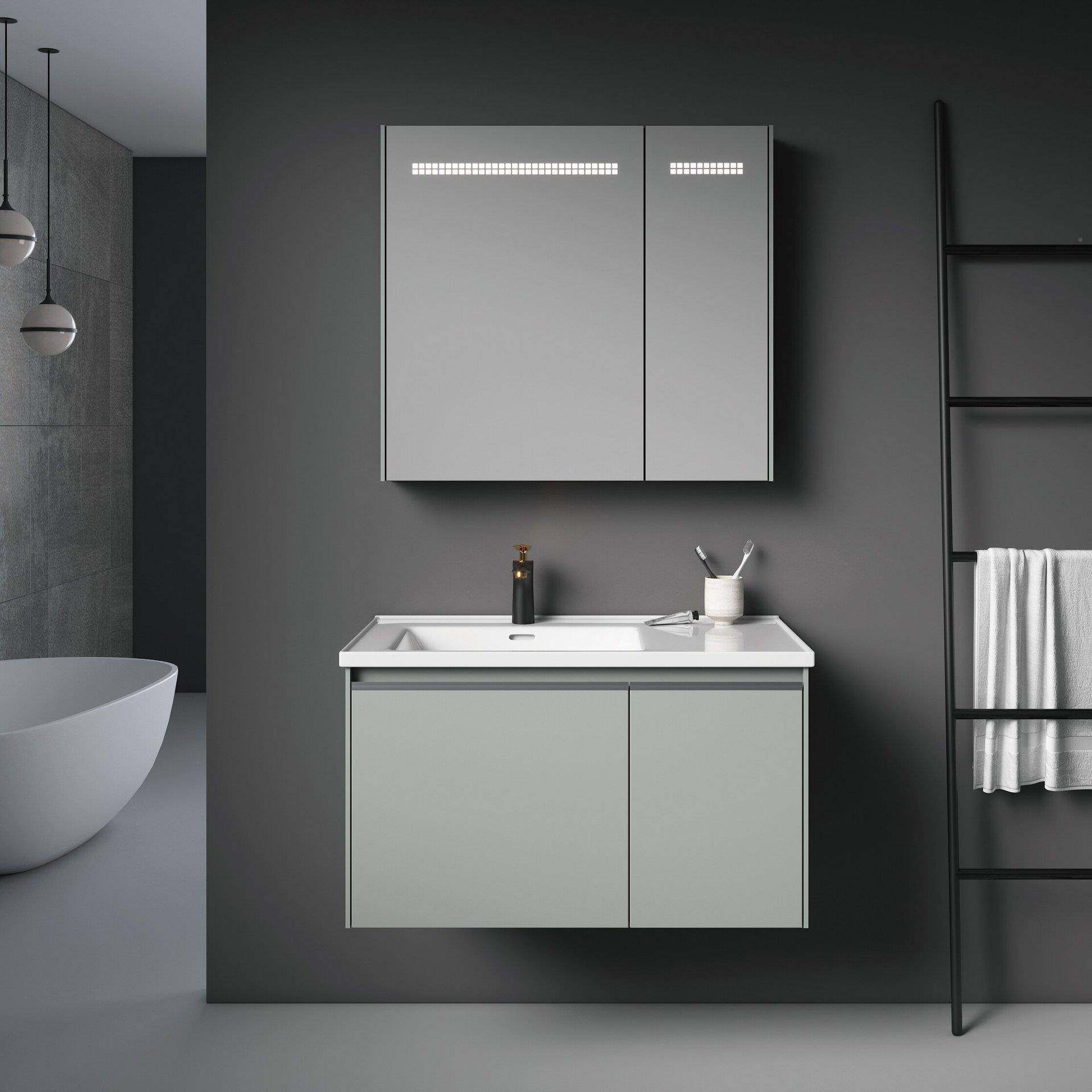 陶瓷一体盆426不钢无锈缝拼漱接室柜组合浴卫生间洗台简约洗脸手,家装主材,浴室柜,淘宝优惠券,粉丝福利购,淘宝优惠卷