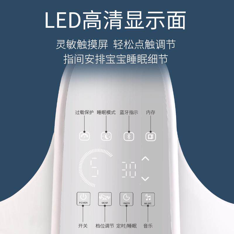 篮婴儿动摇摇椅椅摇床437电安抚椅哄娃睡摇椅电动宝宝摇篮睡智能