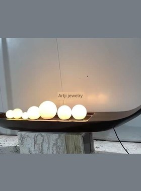 抽象玻璃钢船造型雕塑落地摆件售楼处营销会展中心艺术软装品带灯