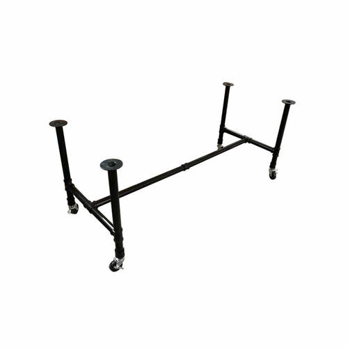 加厚加粗工业风格复古loft水管重型管道铁艺带万向轮桌腿桌脚支架