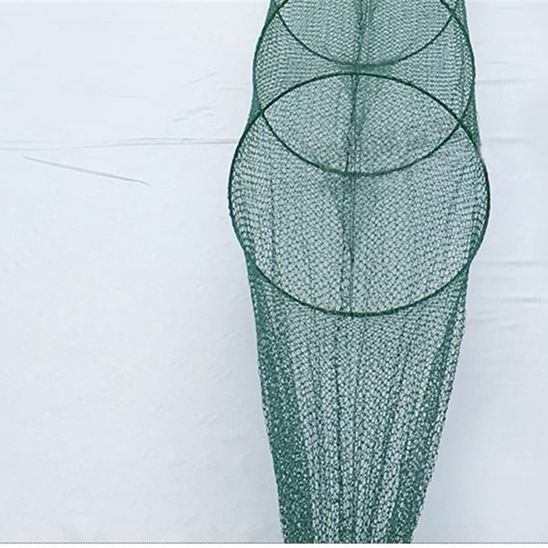 折叠有结大捕鱼笼虾笼蟹笼鱼网河虾龙虾网蟹网养殖龙虾黄鳝养殖笼