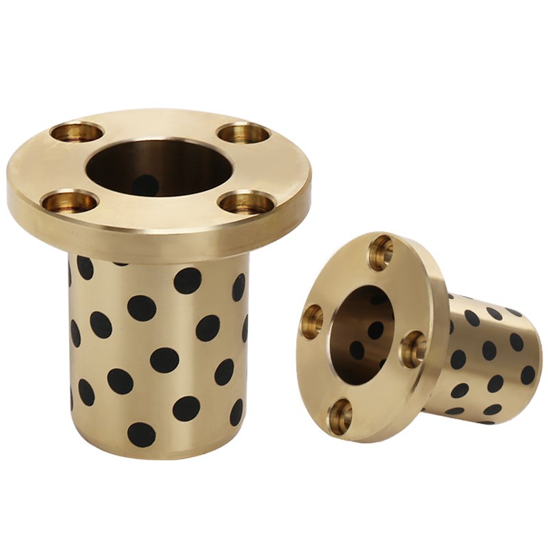 MPTZ/OFR01圆法兰一体型无油衬石墨铜耐磨轴承内径-30MM