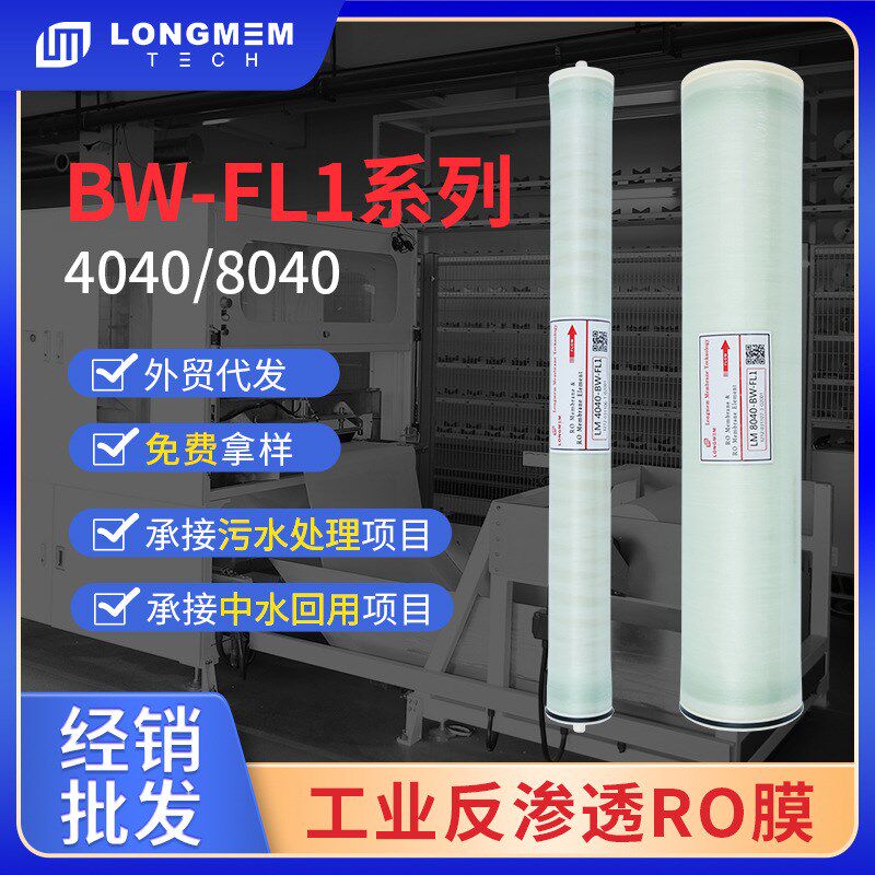 水净化工业反渗透纳滤膜8040苦咸水4040反渗透RO膜低压纳滤膜