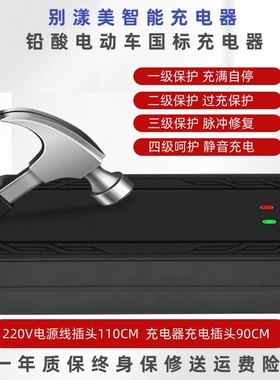 铅酸电瓶电动车48V12AH48V20AH60V20AH72V20AH新国标原装充电器