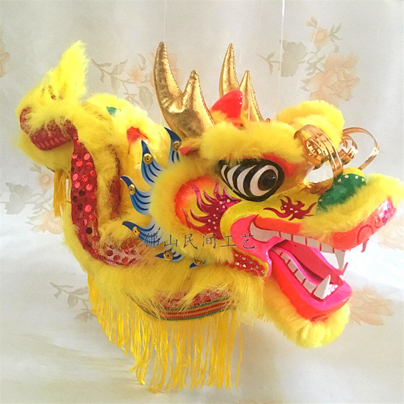 2024儿童木偶龙年醒狮扯线布老虎舞龙提线龙摆件新年春节装饰礼品