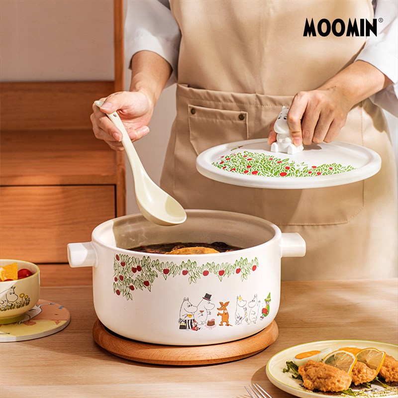 陶瓷汤锅姆明家用煲汤砂锅 瓦斯炉多用炖锅大容量 耐高温炖煮锅