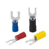 U型预绝缘端子 厚度0.6mm 黄铜接线端子1000只 冷压端子SV1.25