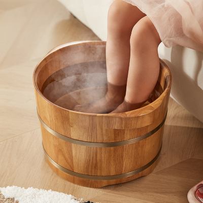 实木儿童泡脚桶过小腿木桶宝宝专用洗脚盆木质家用保温足浴桶小孩