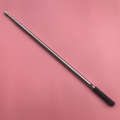 加厚款不锈钢压花伸缩杆子 2m4米自由定位竿 8mm螺口衣叉杆晾衣杆