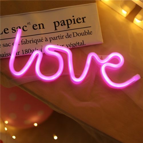 霓虹灯灯串小夜灯浪漫少女心房间装饰彩灯气氛表白布置浪漫韩风