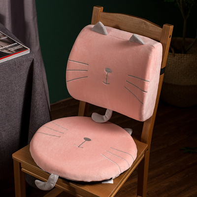 猫咪靠枕办公室护腰抱枕靠垫靠背垫座椅腰靠腰枕椅子汽车沙发腰垫