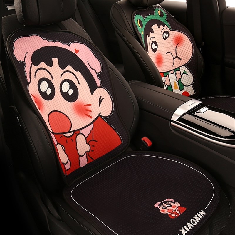 卡通可爱汽车坐垫2024新款四季通用半包座椅套男女款后排单片座垫